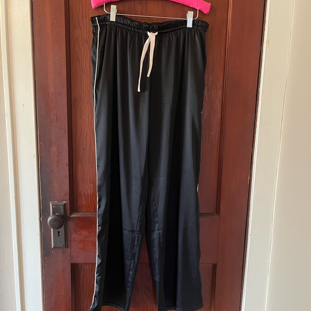 Victoria’s Secret black satin lounge pants